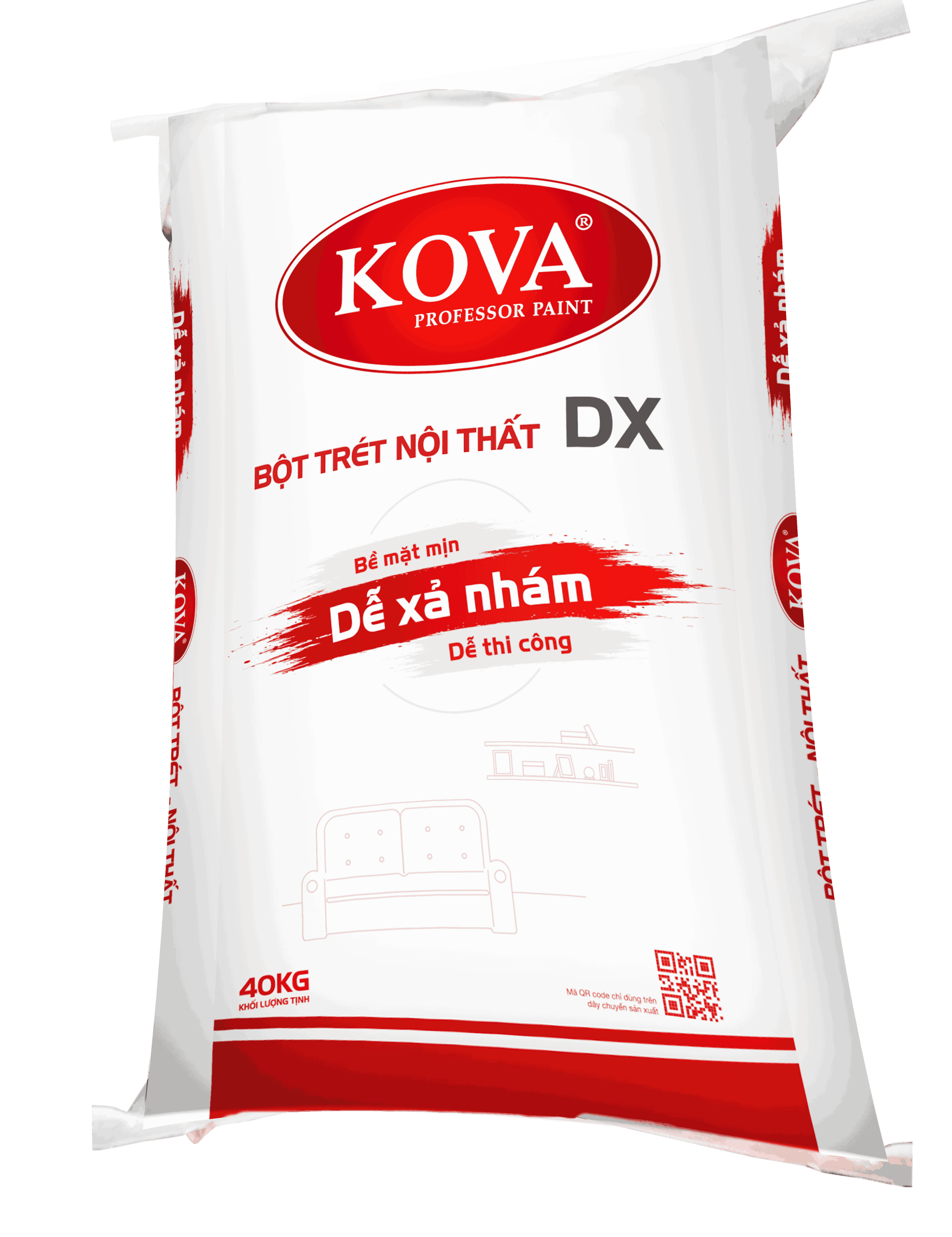 Bột Trét Nội Thất KOVA DX